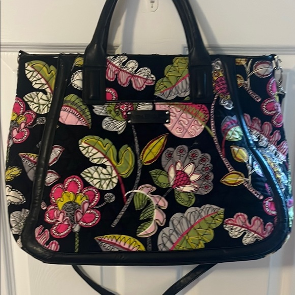 Vera Bradley Moon Blossoms Tote Bag with shoulder strap - Picture 3 of 8